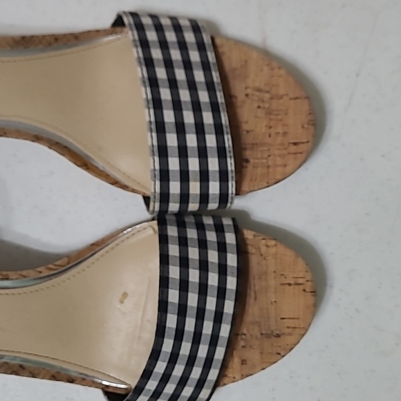 Rampage sandals with Black and White Gingham Pattern Size 8.5 - Picture 8 of 9